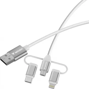 Verbatim Essentials 3in1 USB 2.0 -kaapeli USB-A / USB-B / USB-C