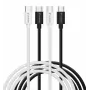 Verbatim Essentials USB 2.0 USB-C - USB-C -kaapeli 2 kpl:n pakkaus, 1 m, musta