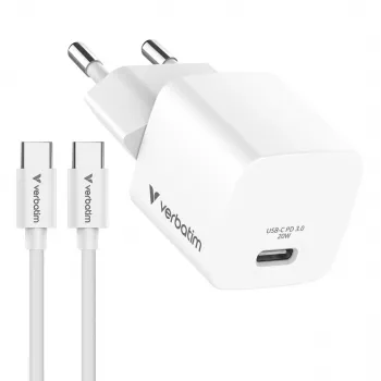 Verbatim lataussovitin Essentials SET 20W Mini GaN