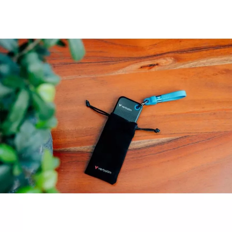 Verbatim Pocket SSD 512GB USB 3.2 Gen 2 Type-C ulkoinen SSD-kiintolevy, musta/sininen 32283