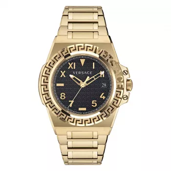 Versace V-Chrono miesten sveitsiläinen kvartsikronografi kello VE3I00522 44 mm ruostumaton teräs sininen kellotaulu