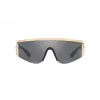 VERSACE VE2197-10006G unisex-aurinkolasit musta kehys harmaat peililinssit pilot 140 mm