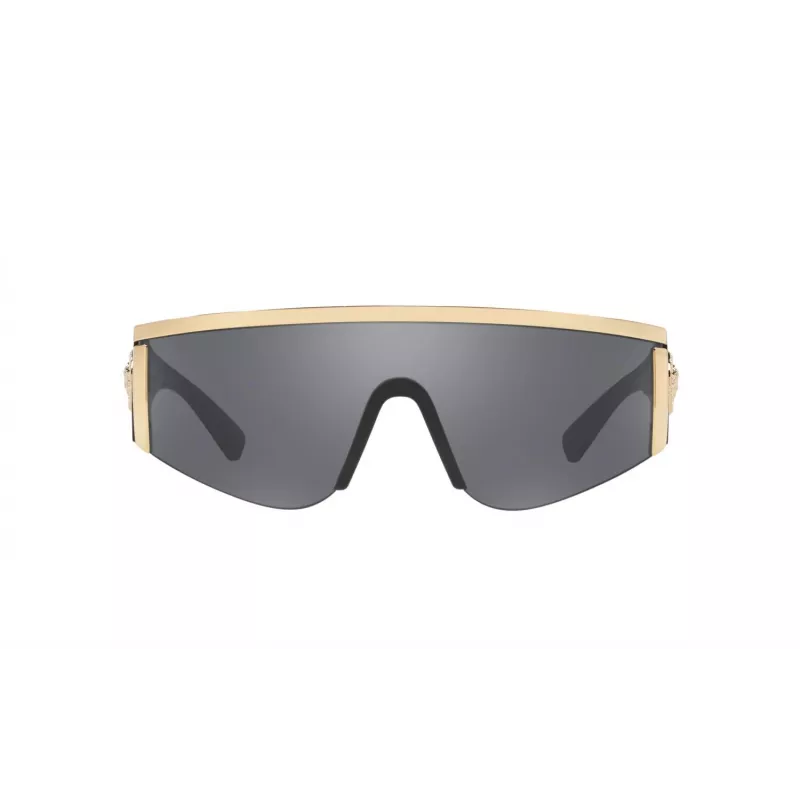 VERSACE VE2197-10006G unisex-aurinkolasit musta kehys harmaat peililinssit pilot 140 mm