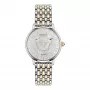 VERSACE VE6F00423 unisex sveitsiläinen kvartsikello 38mm musta kellotaulu nahkaranneke