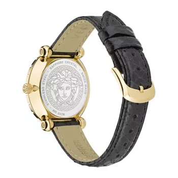 VERSACE naisten kello VE6I00323 kvartsikello 35 mm ruostumaton teräs musta kellotaulu