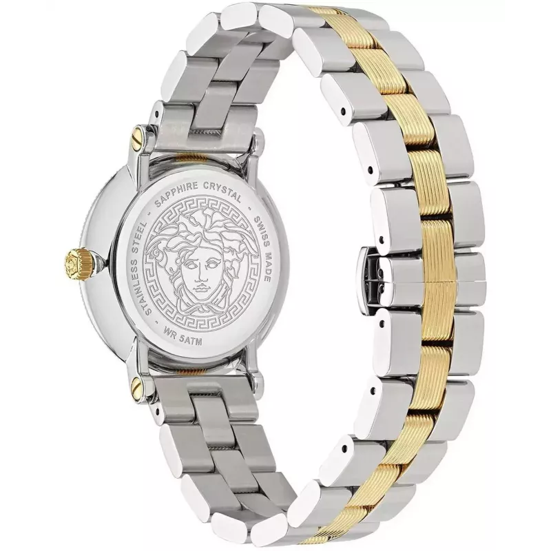 Versace naisten kello VE7F00423 kvartsi 35mm valkoinen nahka