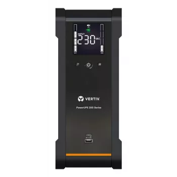 Vertiv PowerUPS 200 PSA6-1000IT-SCH UPS, 1000VA/600W, line-interactive, torni, 6x Schuko