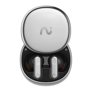 VIAIM Nano+ AI-nappikuulokkeet puhetallentimella (hopea)