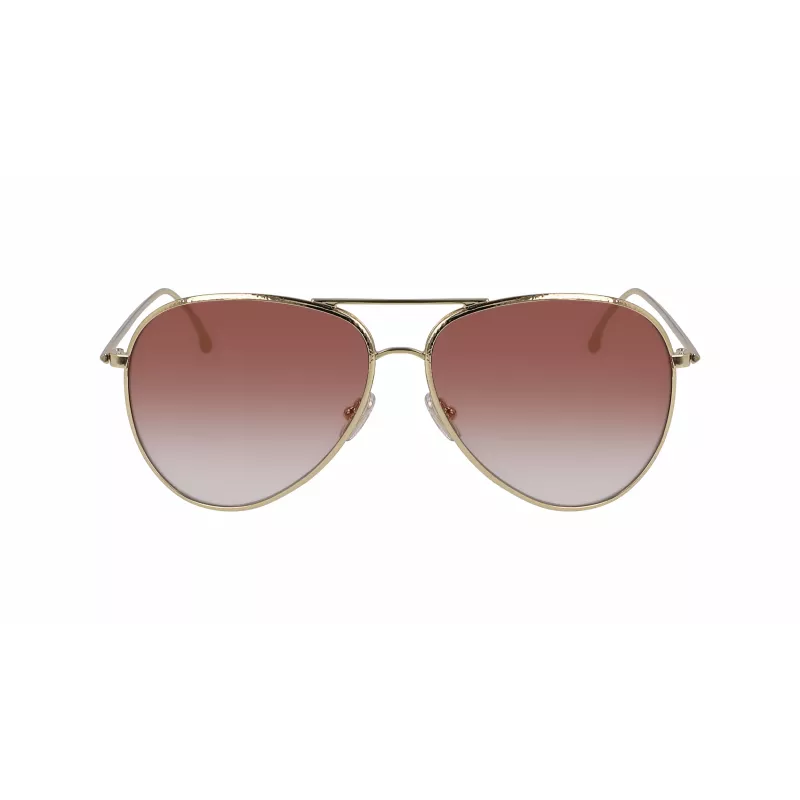 Victoria Beckham VB203S-712 naisten aurinkolasit kultainen kehys ruskeat liukuvärilinssit 62 mm