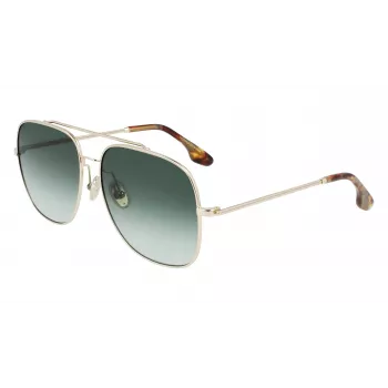 Victoria Beckham VB215S-700 naisten aurinkolasit - kultainen kehys, ruskeat liukuvärilinssit, 59 mm