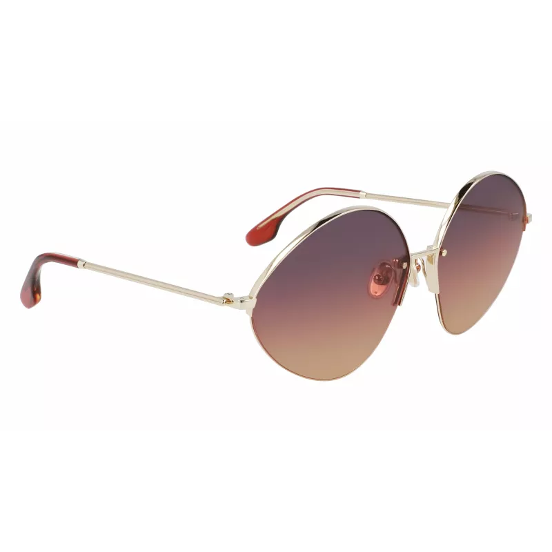 Victoria Beckham VB220S-732 naisten aurinkolasit kultainen kehys ruskeat liukuvärilinssit 64 mm