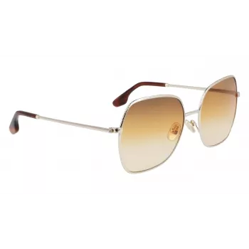 Victoria Beckham VB223S-708 naisten aurinkolasit - havanna-asetaattikehys, ruskeat polykarbonaattilinssit, 56 mm