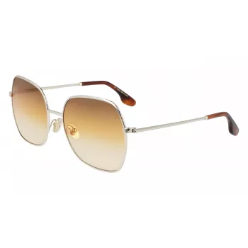 Victoria Beckham VB223S-708 naisten aurinkolasit - havanna-asetaattikehys, ruskeat polykarbonaattilinssit, 56 mm