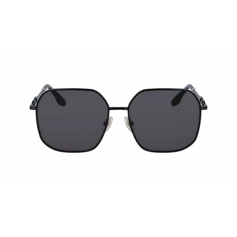 Victoria Beckham VB232S-001 naisten aurinkolasit - musta kehys, harmaat liukuvärilasit, 58 mm