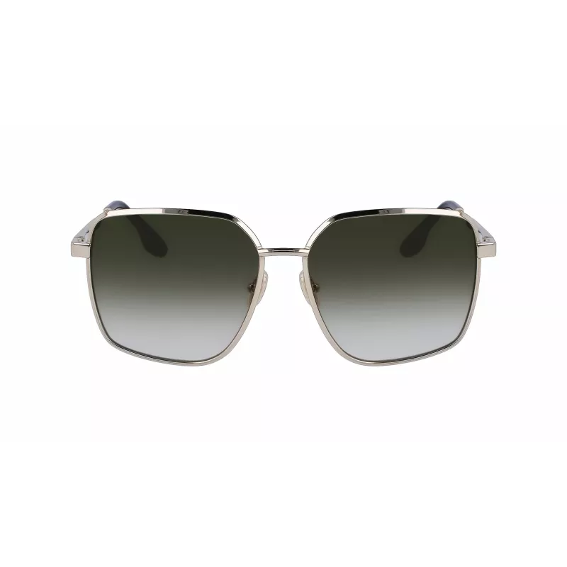Victoria Beckham VB234S-700 naisten oversize-kulmikkaat aurinkolasit kultakehys ruskeat linssit 59 mm