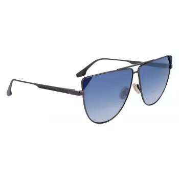 Victoria Beckham VB239S6309319 naisten oversize-suorakaiteen muotoiset aurinkolasit musta asetaatti harmaa liukuvärilinssi 63 mm