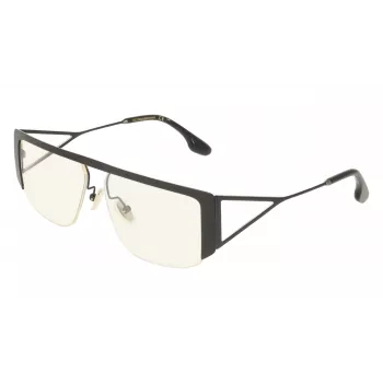 Victoria Beckham VB250S5913001 naisten oversize-kulmikkaat aurinkolasit - musta kehys, harmaat liukuvärjätyt linssit 59 mm
