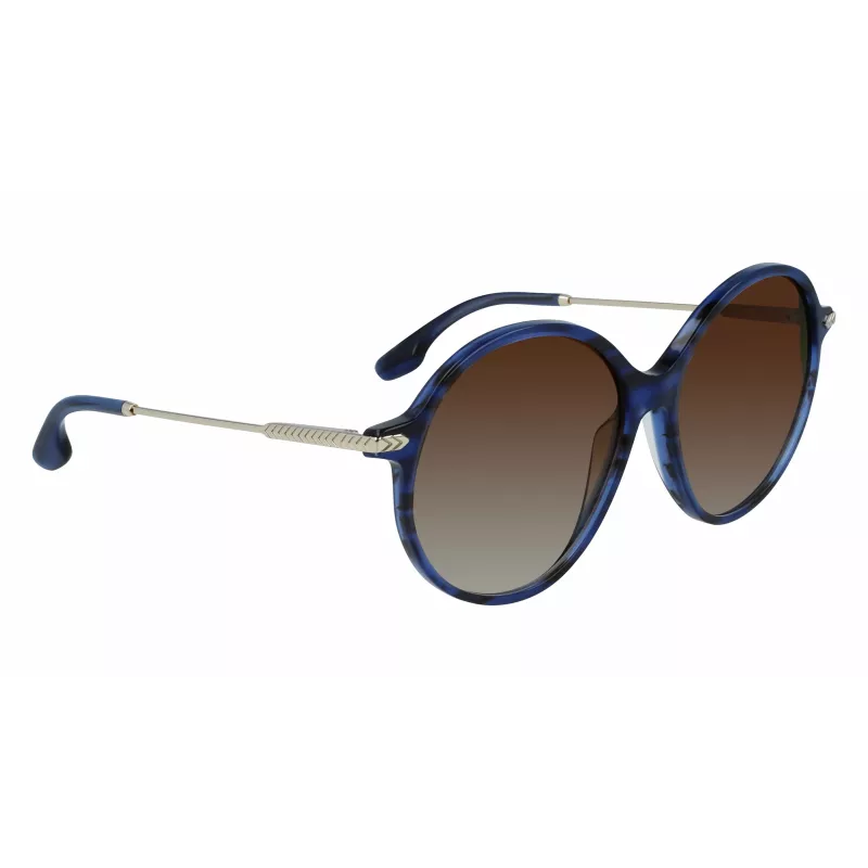 Victoria Beckham VB632S-419 naisten aurinkolasit havana sininen liukuväri 58 mm