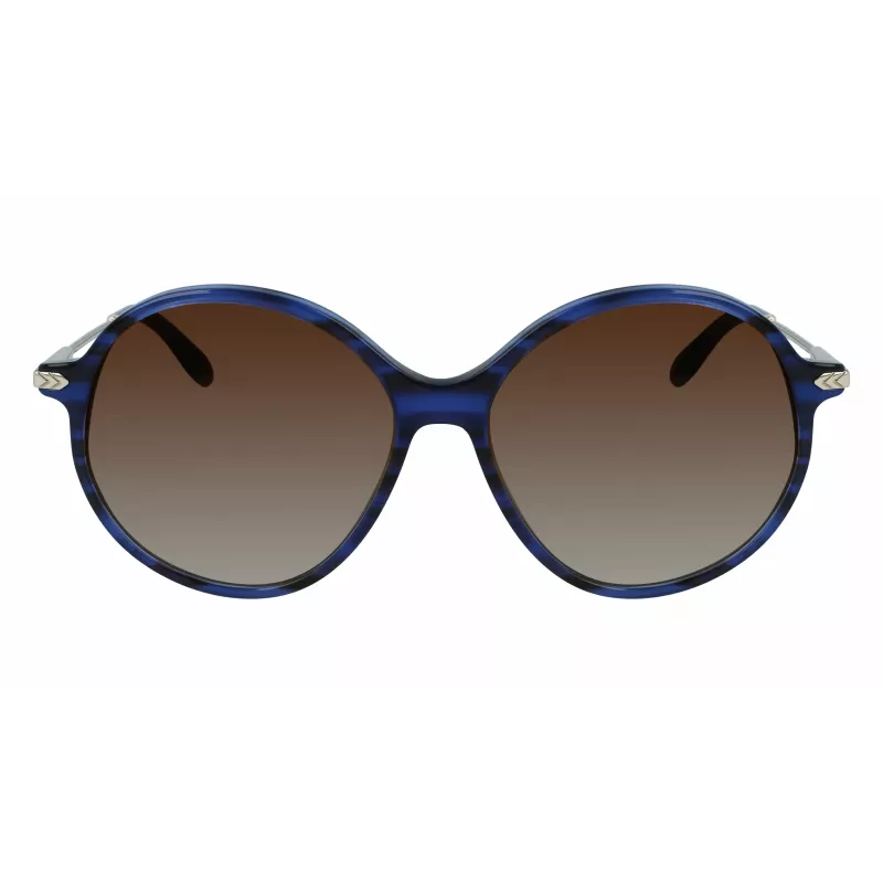 Victoria Beckham VB632S-419 naisten aurinkolasit havana sininen liukuväri 58 mm