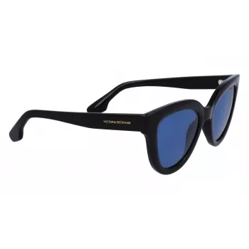 Victoria Beckham VB649S-001 naisten aurinkolasit - musta asetaattikehys, harmaat polykarbonaattilinssit, 52 mm