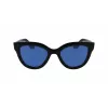 Victoria Beckham VB649S-001 naisten aurinkolasit - musta asetaattikehys, harmaat polykarbonaattilinssit, 52 mm
