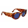 Victoria Beckham VB654S5022222 naisten kulmikkaat aurinkolasit musta/harmaa 50 mm
