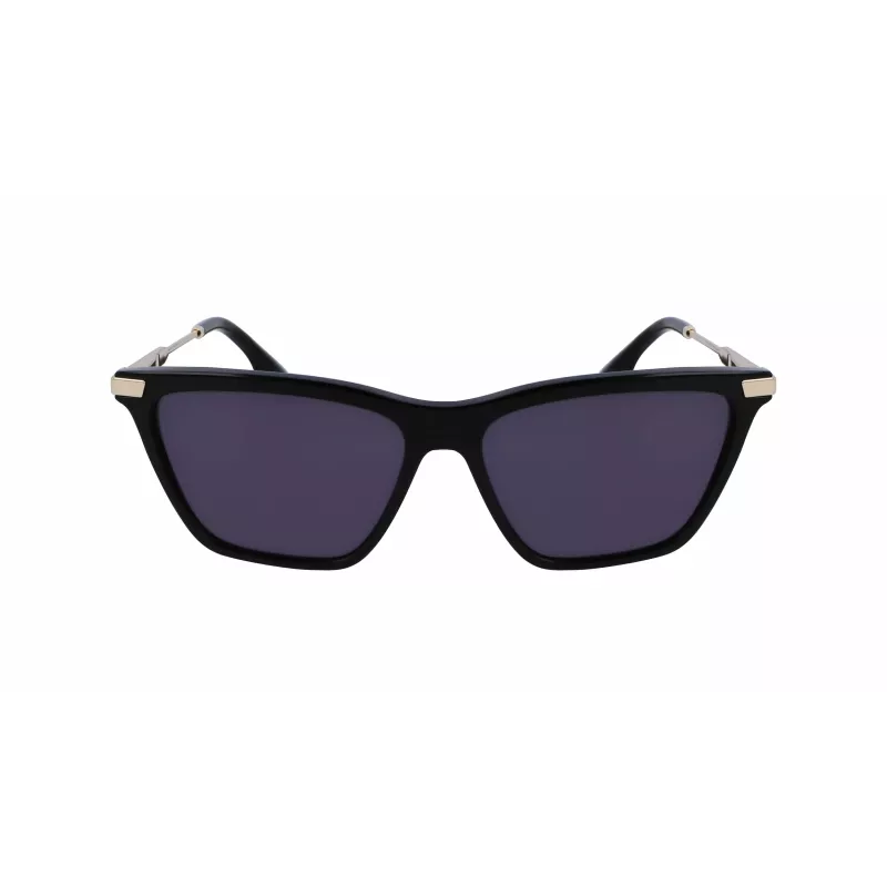 Victoria Beckham VB663S-001 naisten aurinkolasit - musta asetaattikehys, harmaat polykarbonaattilinssit, 57/15/140 mm