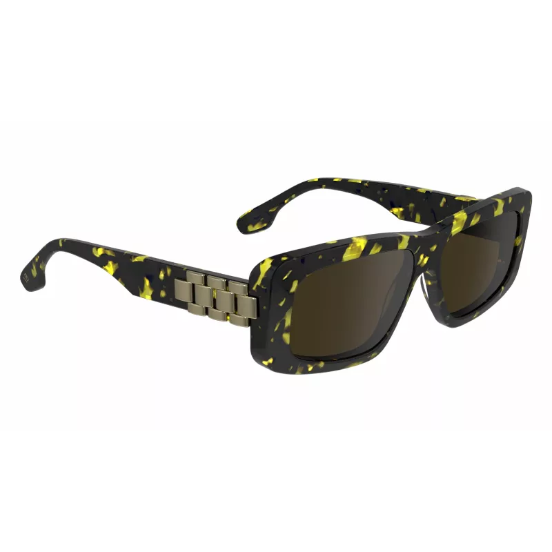 Victoria Beckham VB669S5513012 naisten kulmikkaat asetaatti-aurinkolasit - musta/harmaa - 55/13/145 mm