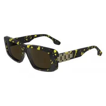 Victoria Beckham VB669S5513012 naisten kulmikkaat asetaatti-aurinkolasit - musta/harmaa - 55/13/145 mm