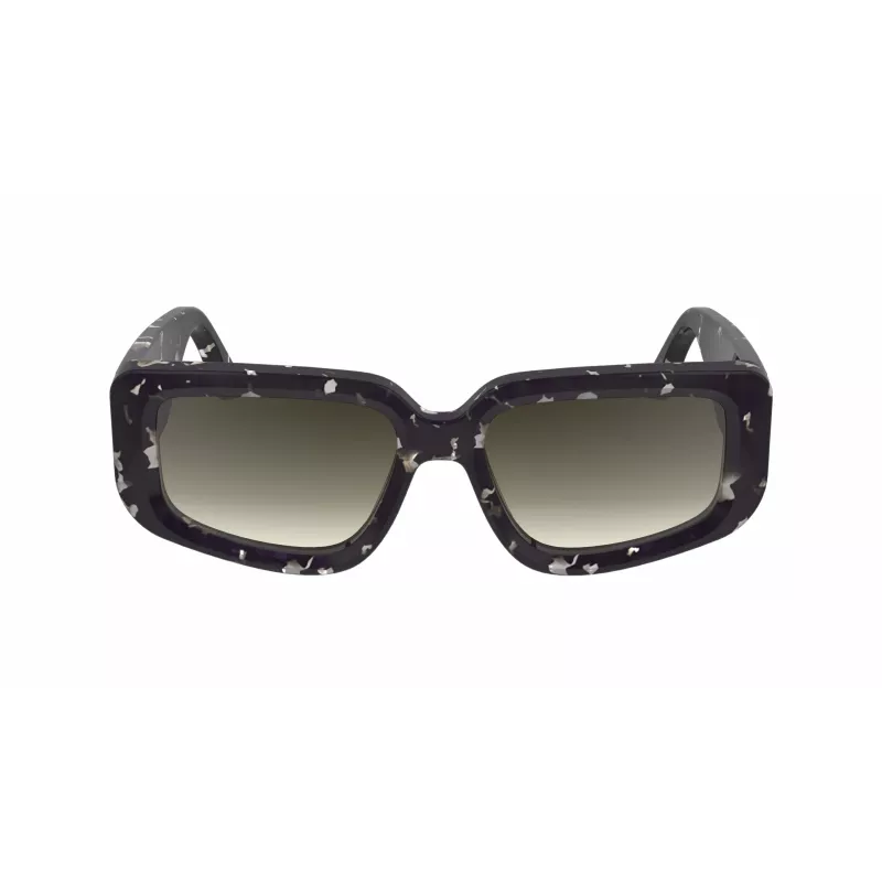 Victoria Beckham VB670S-010 naisten oversize-kulmikkaat aurinkolasit musta asetaatti harmaa linssi 54 mm