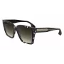 Victoria Beckham VB672S5715010 naisten oversize-kulmikkaat aurinkolasit - musta asetaattikehys, harmaat polykarbonaattilinssit, 57/15/140 mm