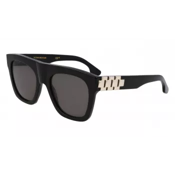 Victoria Beckham VB675S5220001 naisten aurinkolasit - musta asetaattikehys, harmaat polykarbonaattilinssit, 52 mm