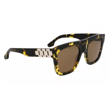 Victoria Beckham VB675S5220012 naisten aurinkolasit, mustat asetaattikehykset, tummanharmaat polykarbonaattilinssit, 52 mm
