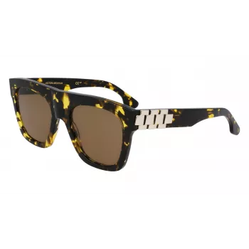Victoria Beckham VB675S5220012 naisten aurinkolasit, mustat asetaattikehykset, tummanharmaat polykarbonaattilinssit, 52 mm