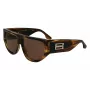 Victoria Beckham VB676S naisten aurinkolasit - Havanna-ruskea asetaattikehys ruskeilla liukuvärjätyillä linsseillä - 55/14/145 mm