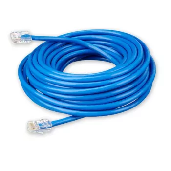Victron Energy RJ45 UTP-kaapeli 15 m – Cat6 gigabit Ethernet-patchkaapeli, harmaa