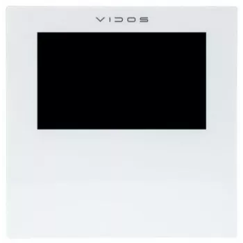 VIDOS 2IP M201W video-ovipuhelinmonitori, 7 tuuman TFT-LCD, Wi-Fi, PoE, valkoinen