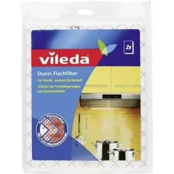 Vileda liesituulettimen tasosuodatin 2 kpl:n pakkaus 1446 – leikattava rasvasuodatin liesituulettimiin, 570 x 470 mm, valkoinen
