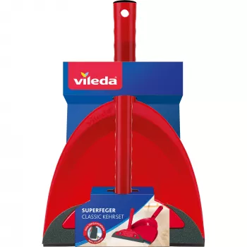VILEDA Superfeger Classic -lattiaharjajärjestelmä + Superfeger Classic -puhdistussarja laatikossa