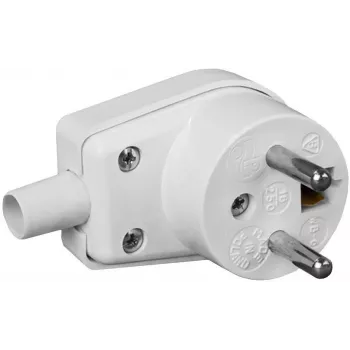 VIPLAST 220-01 kulmaverkkopistoke 16A 250V IP20 valkoinen