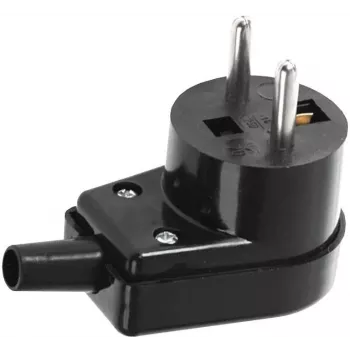 VIPLAST 220-05 kulmapistoke 16A 250V IP20 musta