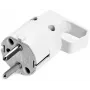 VIPLAST 325-01 yleis-Schuko-pistoke kahvarenkaalla, 16A 250V, IP20, valkoinen