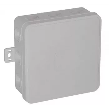 VIPLAST V7 Klik pinta-asennettava kytkentärasia, tyhjä, 12 kaapeliläpivientiä, valkoinen, IP54, 100x100x41mm
