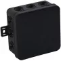VIPLAST V7 Klik pinta-asennettava haararasia, tyhjä, 12 läpivientiä, musta, IP54, 100x100x41 mm