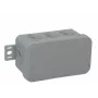 VIPLAST V8 Klik pinta-asennettava jakorasia, tyhjä, 8 läpivientiä, harmaa, IP54, 80x45x41mm, 038-03