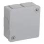 VIPLAST VP-22 pinta-asennettava jakorasia, 6 kaapeliläpivientiä, tyhjä, harmaa, IP55, 86x86x40 mm