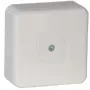 VIPLAST VP-31 pinta-asennettava jakorasia, tyhjä, 12 kaapeliläpivientiä, IP55, valkoinen, 85x85x37 mm