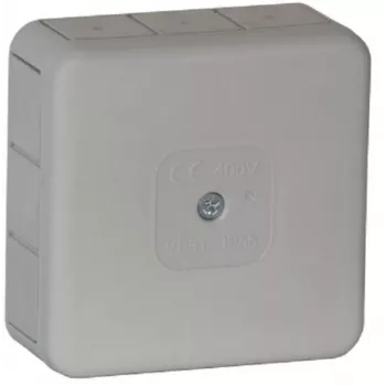 VIPLAST VP-31 pinta-asennettava jakorasia, 12 läpäisyaukkoa, harmaa, IP55, 85x85x37mm