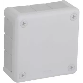 VIPLAST VP-41 pinta-asennus jakorasia, tyhjä, 12 kaapeliläpivientiä, valkoinen, IP55, 98x98x42 mm