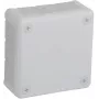VIPLAST VP-41 pinta-asennus jakorasia, tyhjä, 12 kaapeliläpivientiä, valkoinen, IP55, 98x98x42 mm